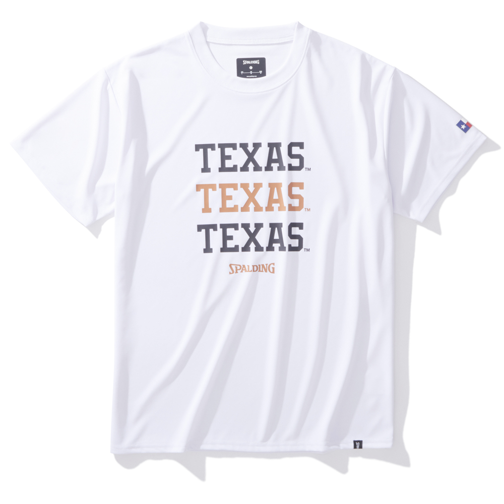 スポルディング　NCAA Tシャツ テキサス大学 ワードマークス【SMT24131TX】ホワイト
